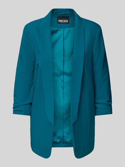 PIECES blazer met sjaalkraag Petrol - 2