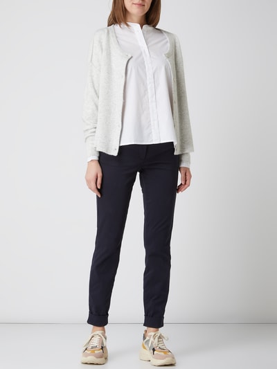 Luisa Cerano Skinny Fit Jeans mit Umschlag Marine 1