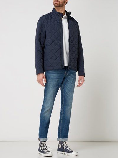 Barbour Gewatteerd jack met opstaande kraag, model 'Korrin' Marineblauw - 1