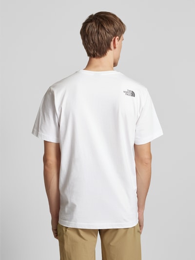 The North Face T-shirt met labelprint, model 'MOUNTAIN LINE' Wit - 5