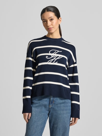 Tommy Hilfiger Bluza o kroju regular fit z czystej bawełny Granatowy 4
