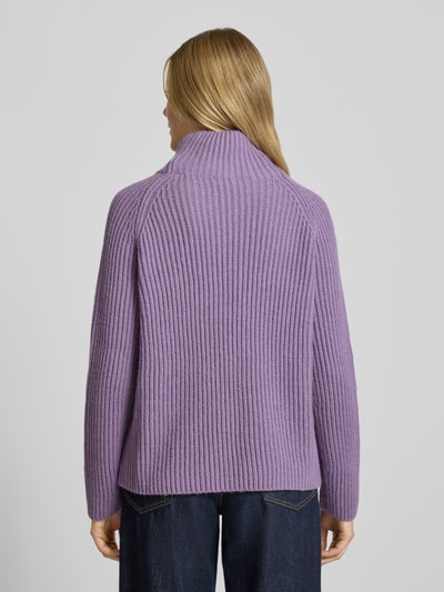 Drykorn Sweter z dzianiny z dodatkiem wełny z alpaki model ‘ARWEN’ Jasnofioletowy 2