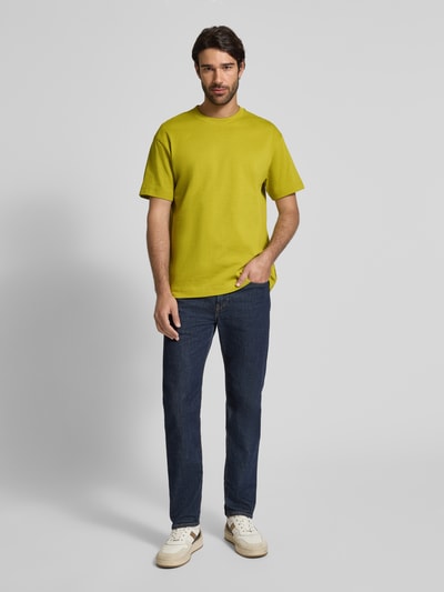 Marc O'Polo Relaxed Fit T-Shirt aus reiner Baumwolle Senf 1