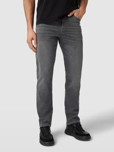 JOOP! Jeans Modern fit jeans met labeldetail, model 'Mitch' Middengrijs - 4