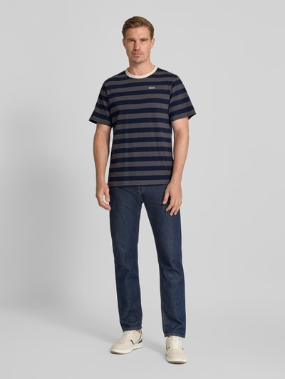 Forét T-Shirt aus Escorial Wolle mit Logo-Stitching Modell 'RAY' Anthrazit 1