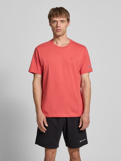 CHAMPION T-shirt met logostitching, model 'ICONS' Rood - 4