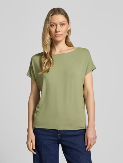 s.Oliver RED LABEL Loose Fit T-Shirt aus Viskose-Mix Khaki 4