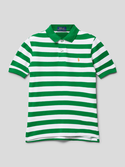 Polo Ralph Lauren Kids Poloshirt met labelstitching Groen - 1