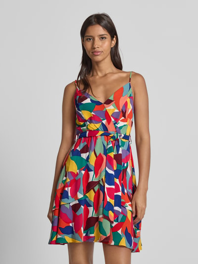 Apricot Mini-jurk met strikceintuur Rood - 4