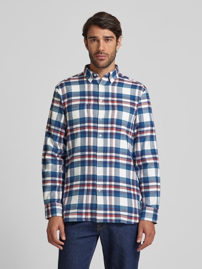 Christian Berg Men Freizeithemd mit Button-Down-Kragen Petrol 4