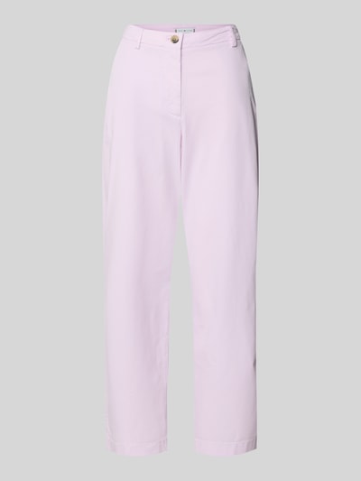 Productfoto, Slim Fit Chino aus Baumwoll-Mix van Tommy Hilfiger in effen kleuren met riemlussen, knoop- en ritssluiting, steekzakken voor en achterzak, materiaal katoenmix.