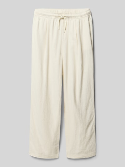 JACK & JONES Stoffen broek van linnenmix met viscosemix model 'Bill' Ecru - 1