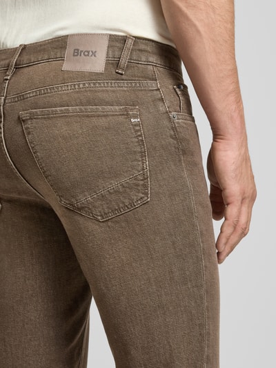 Brax Slim Fit Jeans aus Baumwoll-Mix Modell 'Chuck' Dunkelbraun 3