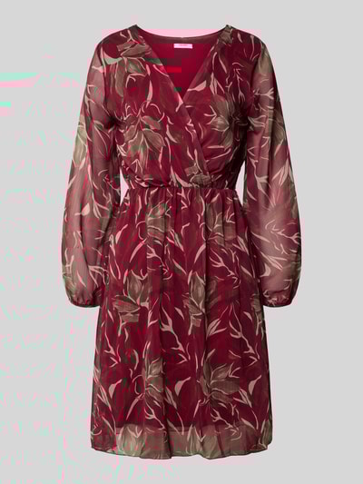 ZABAIONE Jurk met all-over bloemenprint, model 'Abrill' Bordeaux - 2