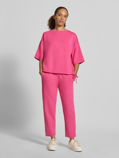 Christian Berg Woman Oversized Fit T-Shirt aus elastischem Material-Mix Fuchsia 1