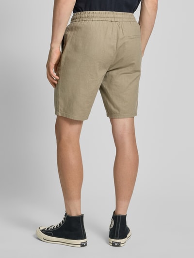 Only & Sons Shorts aus Baumwoll-Leinen-Mix Modell 'LINUS' Taupe 5