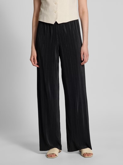 s.Oliver RED LABEL Weite Hose mit Plissee BLACK 4