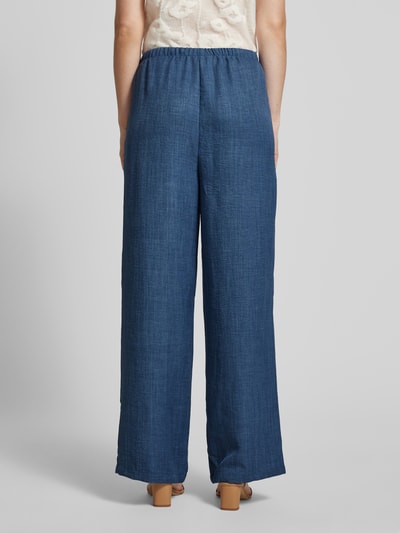 Vero Moda Regular Fit Weite Hose mit elastischem Bund Modell 'MELANEY' Blau 5