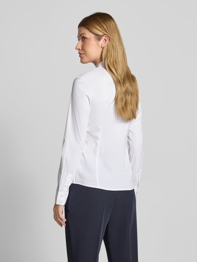 Christian Berg Woman Selection Slim fit overhemdblouse met blinde knoopsluiting Wit - 5