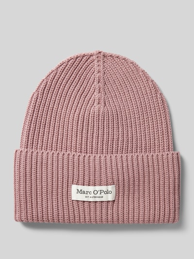 Marc O'Polo Beanie mit Label-Patch Altrosa 1