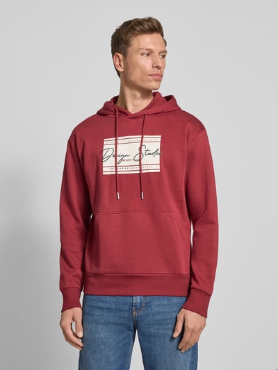 Tom Tailor Denim Regular Fit Hoodie aus Baumwoll-Mix Rostrot 4