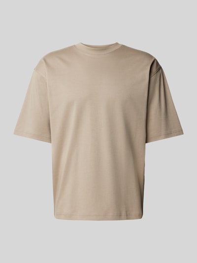 JAKE*S STUDIO MEN T-Shirt mit geripptem Rundhalsausschnitt Hazel 2