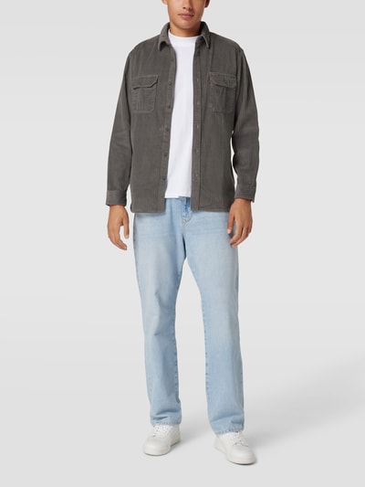 Levi's® Freizeithemd mit Label-Detail Modell 'JACKSON' Anthrazit 1