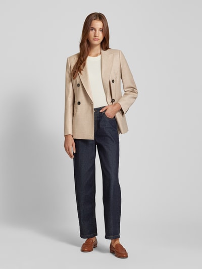 Max Mara Studio Blazer mit Pattentaschen Beige 1