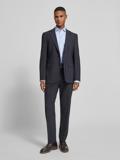 Jake*s Regular Fit Businesshemd aus Baumwolle mit Haifischkragen Bleu 1