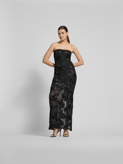 ROTATE Off-Shoulder-Kleid mit Zierbesatz Black 4