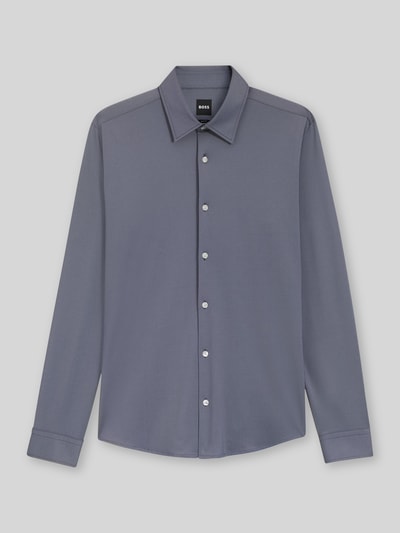 BOSS Slim Fit Businesshemd mit Kentkragen Modell 'ROAN' Marine 2