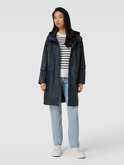 ICHI Parka met steekzakken Marineblauw - 1