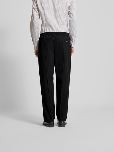 MAISON KITSUNÉ Regular Fit Stoffhose aus Baumwolle Black 5