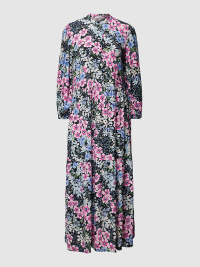 Jake*s Casual Maxi-jurk van viscose Donkergrijs - 2