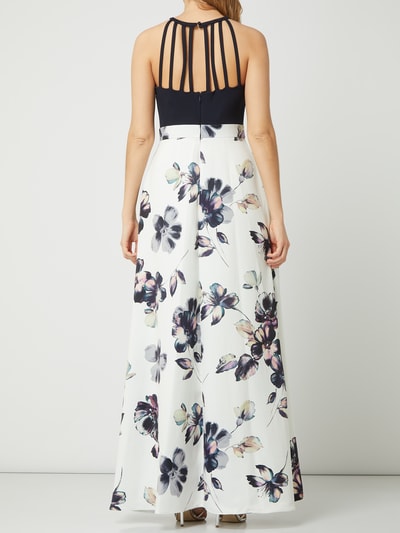 Jake*s Cocktail Abendkleid mit Zierriemen Offwhite Melange 4