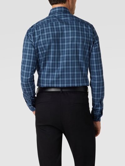 BOSS Casual Fit Freizeithemd mit Karomuster Modell 'HAL' Blau 5
