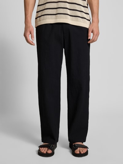 REVIEW Straight Fit Stoffhose aus Baumwoll-Mix Black 4