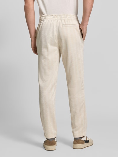 Lacoste Regular Fit Sweathose aus Baumwoll-Mix Sand Melange 5
