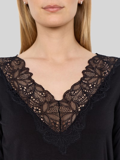 Soyaconcept Slim fit shirt met lange mouwen van lyocellmix model 'Marica' Zwart - 3