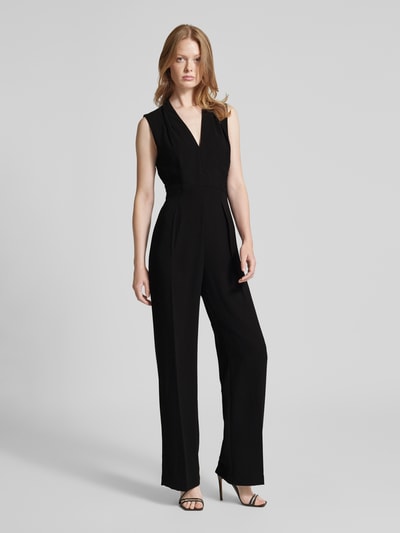 Mango Jumpsuit mit V-Ausschnitt Modell 'ATY' Black 4