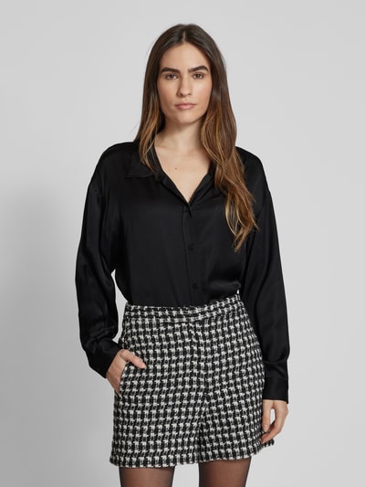 Emily Van den Bergh Regular Fit Bluse mit durchgehender Knopfleiste BLACK 4