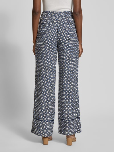 Christian Berg Woman Wide Leg Stoffhose mit Eingrifftaschen Dunkelblau 5