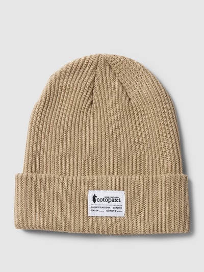 Cotopaxi Czapka beanie z naszywką z logo Złamany biały 1