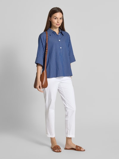 Cambio Slim fit broek met verkort model, model 'STELLA' Wit - 1