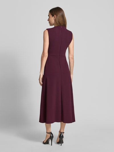 Rinascimento Cocktailkleid mit Stehkragen in ärmellosem Design Bordeaux 5