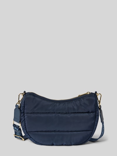 Hey Marly Handtas met doorgestikte naden en labeldetail Donkerblauw - 4