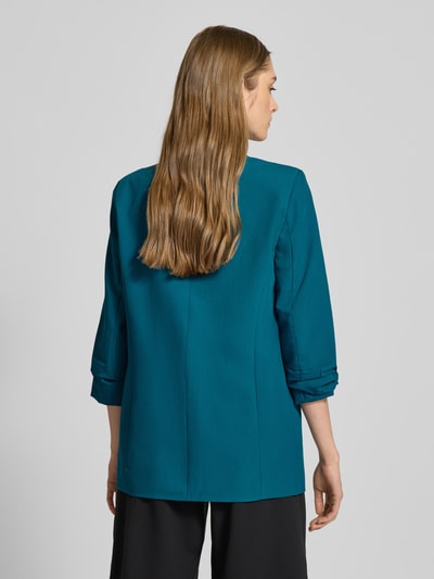 PIECES blazer met sjaalkraag Petrol - 5