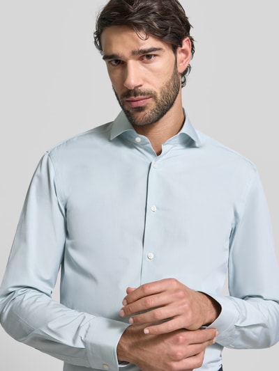 BOSS Slim Fit Freizeithemd aus reiner Baumwolle Modell 'HANK' Mint 3
