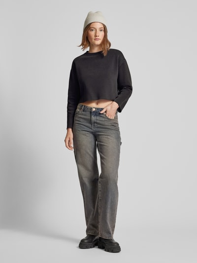 Only Cropped Sweatshirt Modell 'CALLIE' Anthrazit 1