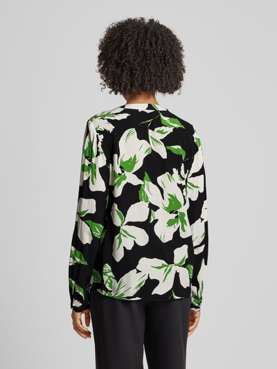 comma Blouse met blinde knoopsluiting Groen - 5